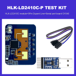 HLK-LD2410C 24Ghz Human Presence Induction Distance Detection Radar Sensor Module Test Board Kit support BLE/UART adjustment paraments